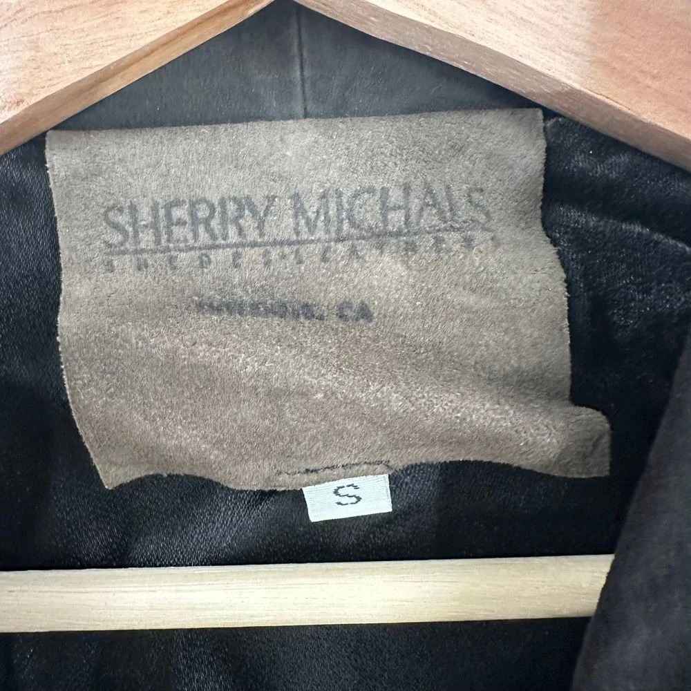 Sherry Michals Suede Jacket Soft Brown Small Womens‎ Soft Floppy Vintage